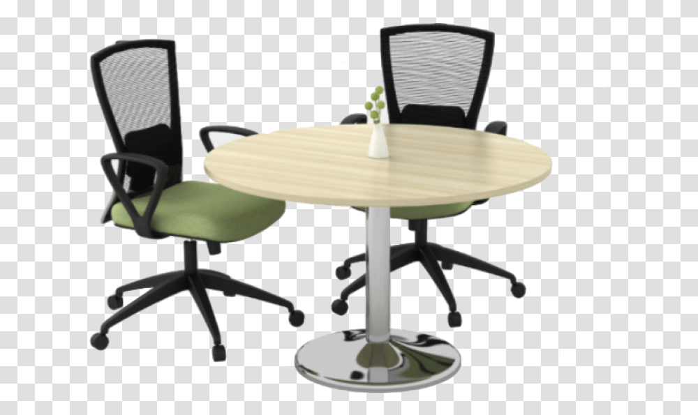 Round Meeting Table Meeting Chair And Table, Furniture, Dining Table, Tabletop, Coffee Table Transparent Png