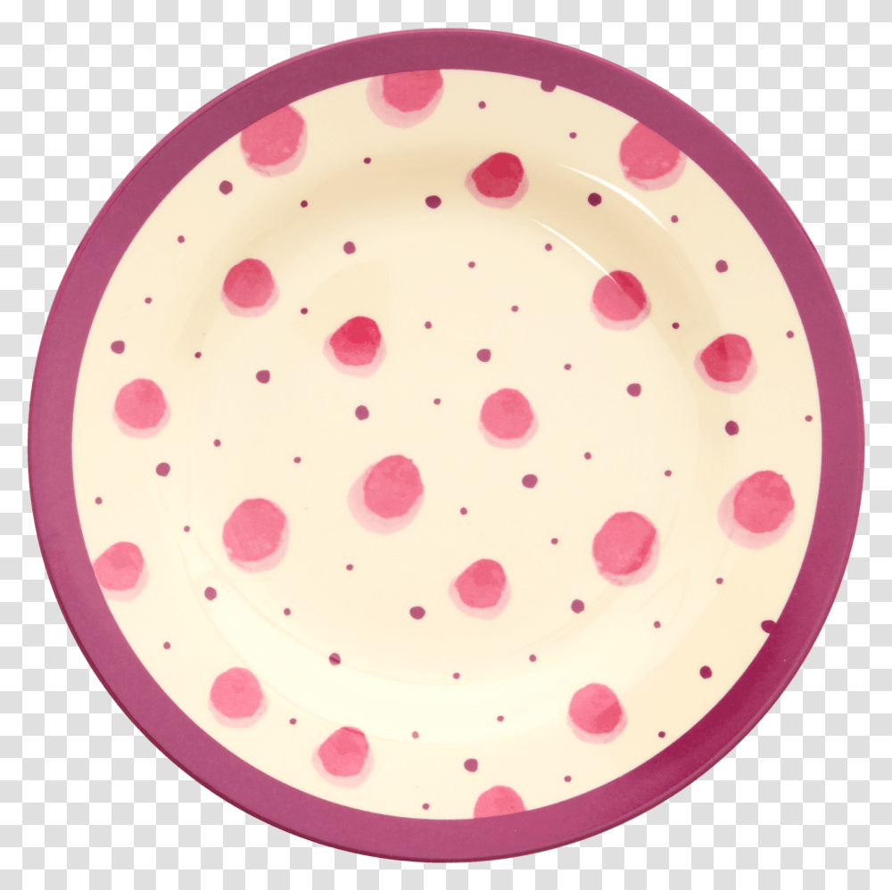 Round Melamine Side Plate Pink Watercolor Splash Plate, Paper, Confetti, Birthday Cake, Dessert Transparent Png