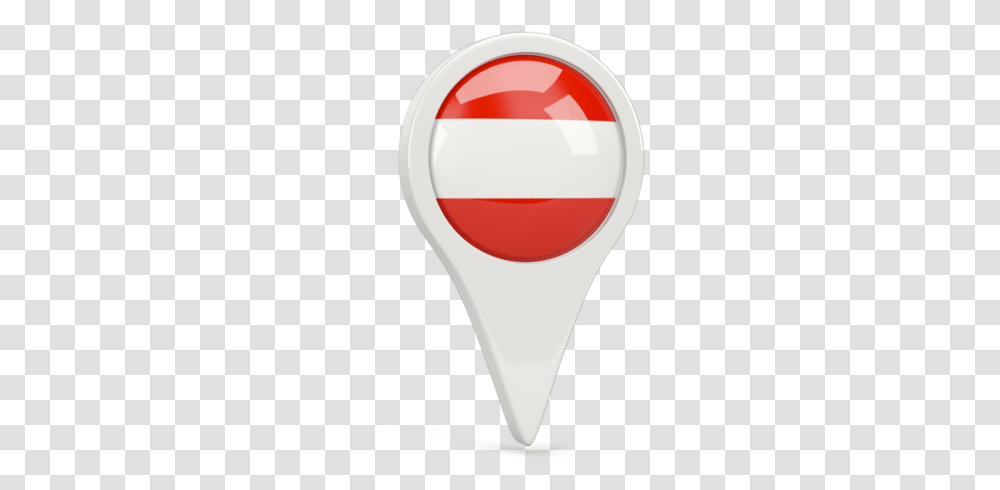 Round Pin Icon Austria Flag Icon Pin, Label, Light, Tape, Racket Transparent Png