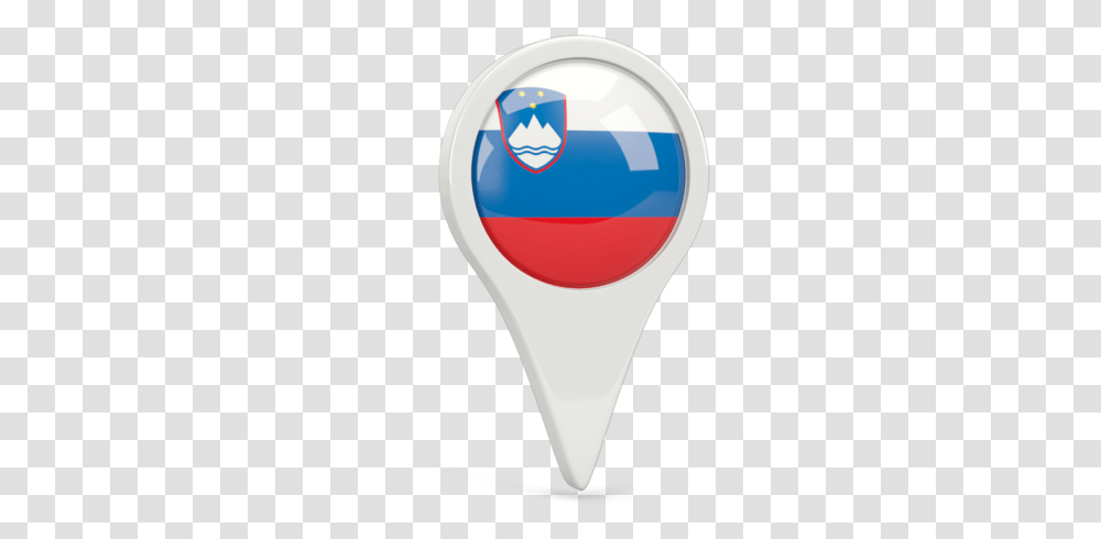 Round Pin Icon Flag Of Slovenia, Light, Lightbulb, Label Transparent Png