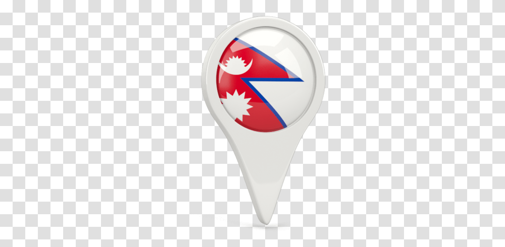Round Pin Icon Nepal Flag Icon, Label, Light, Racket Transparent Png