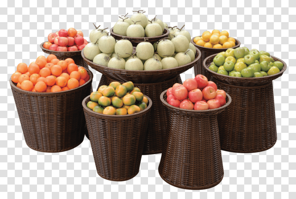 Round Plastic Basket Series Vegetable, Plant, Fruit, Food, Apple Transparent Png