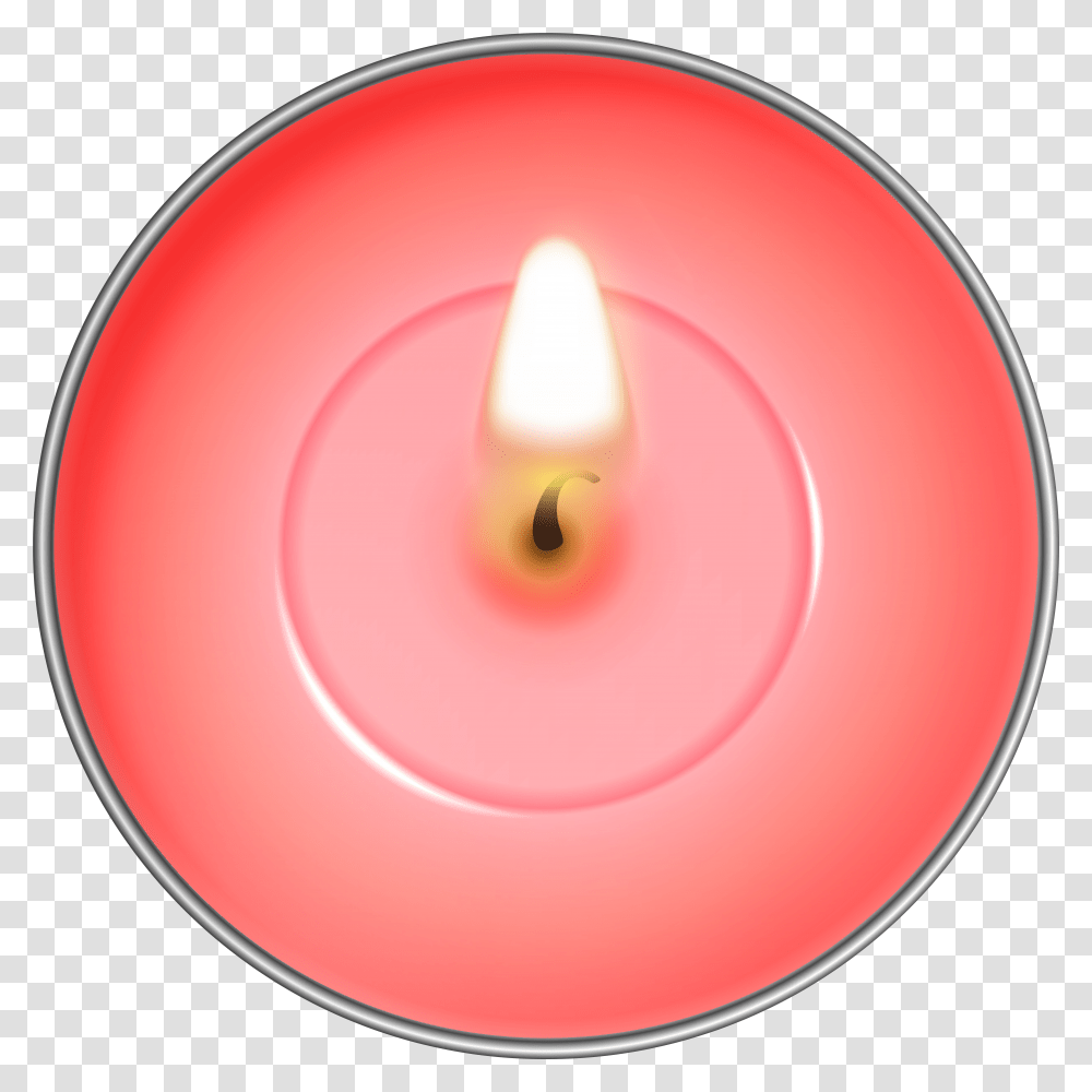 Round Red Candle Clip Art Transparent Png