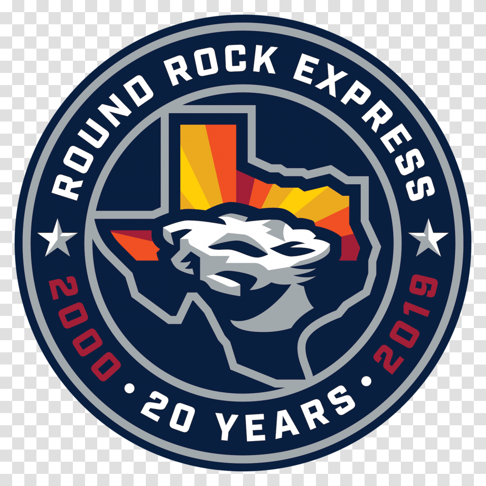 Round Rock Express Parts Ways With Texas Rangers Aligns, Logo, Trademark, Rug Transparent Png