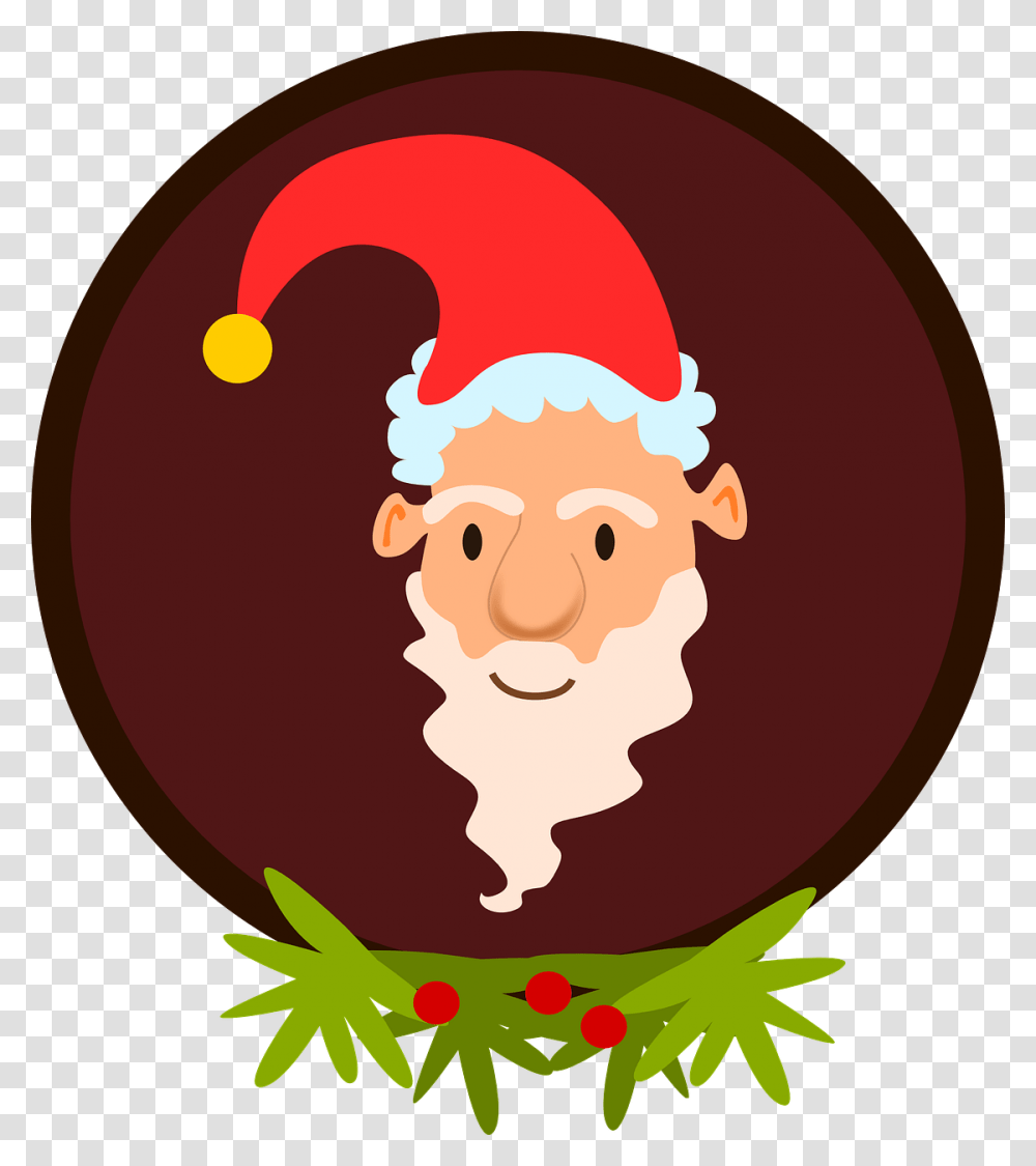 Round Santa Claus, Poster, Plant, Food, Egg Transparent Png