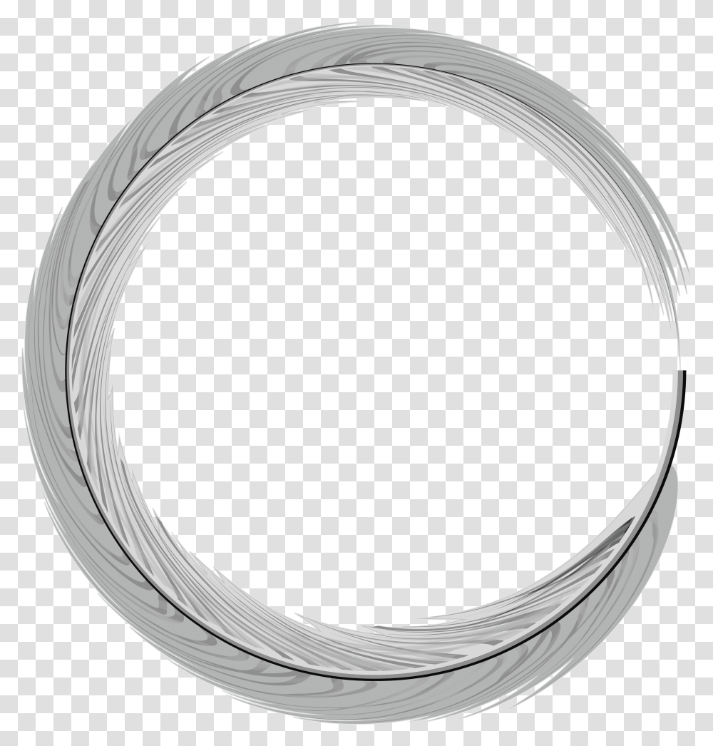Round Silver Frame Silver Circle, Wire Transparent Png