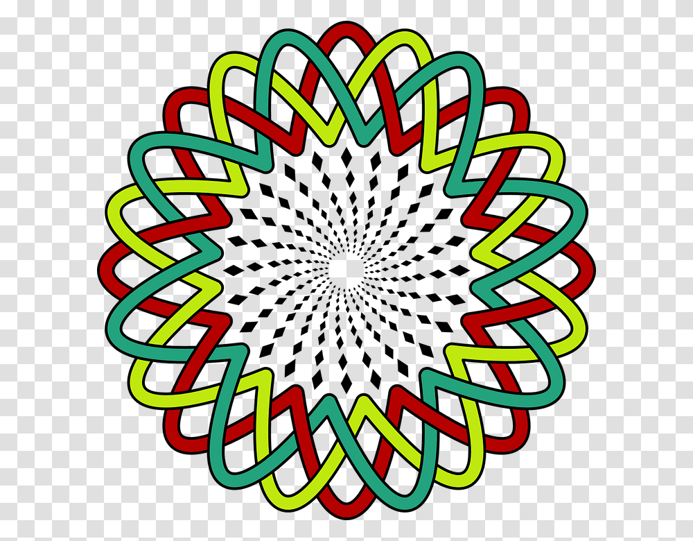 Round Star Colors Illusion Color Full Round, Spiral, Coil, Dynamite, Bomb Transparent Png