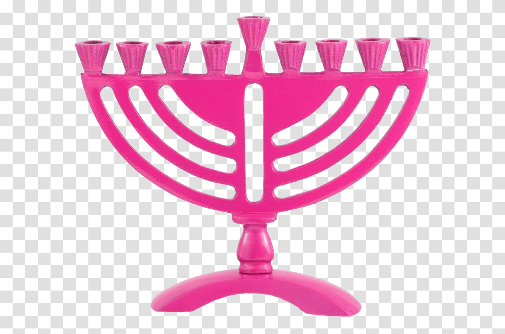 Round Style Pink Hanukkah, Lamp, Logo, Trademark Transparent Png