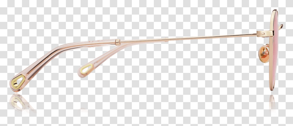 Round Sunglasses With Pink Lenses And Rose Gold Frame, Bow, Slingshot, Weapon, Rake Transparent Png
