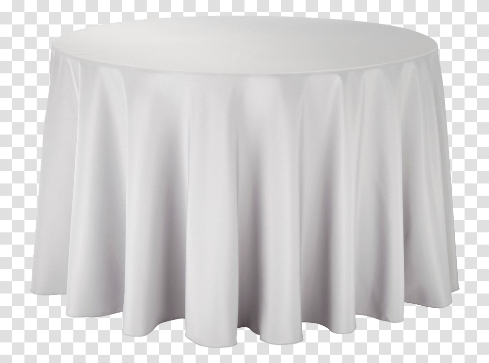 Round Table With Cloth, Tablecloth, Lamp, Skirt Transparent Png