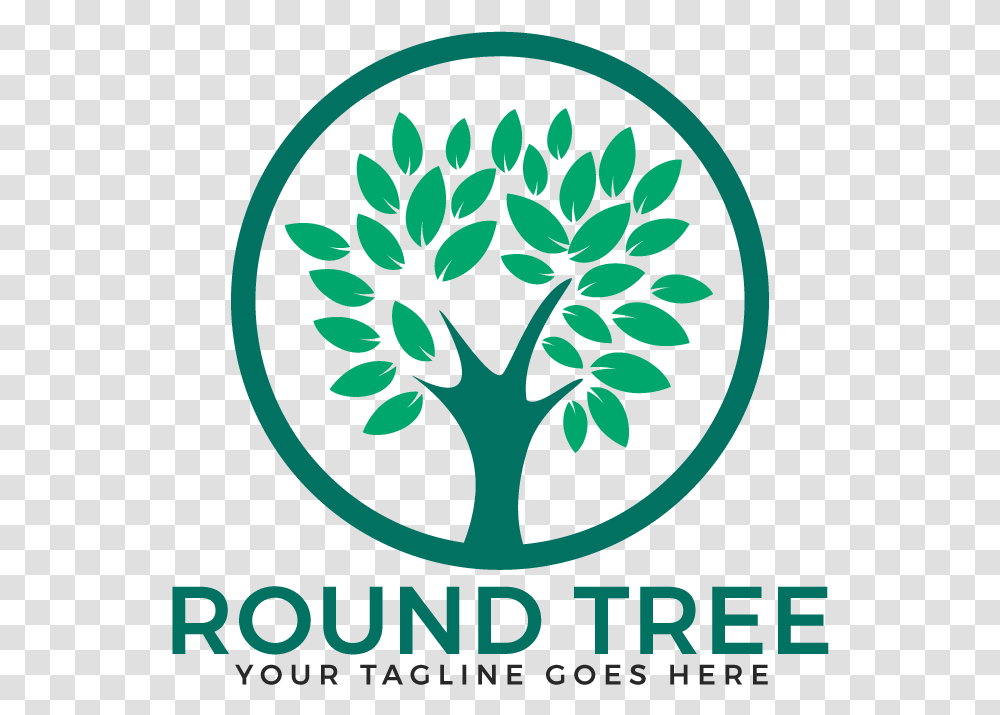 Round Tree Logo Design Tree Logo, Poster, Advertisement, Trademark Transparent Png