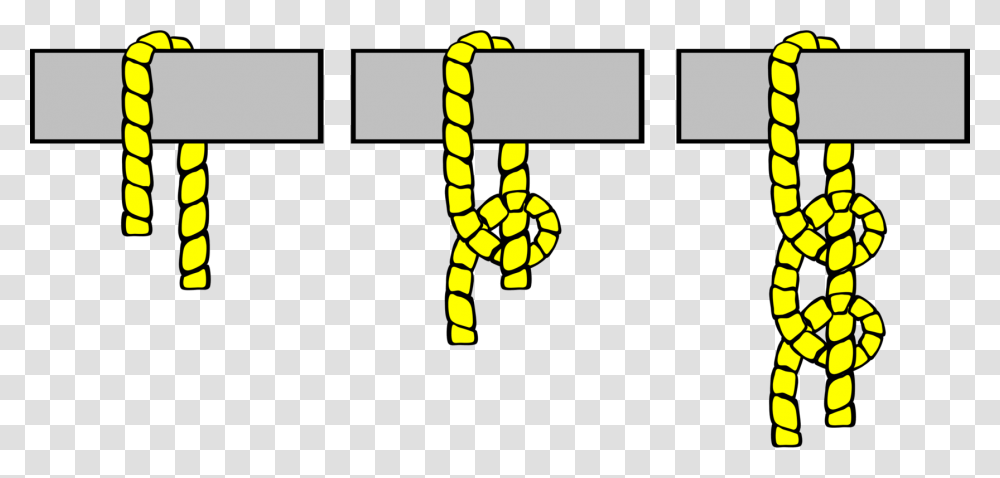 Round Turn And Two Half Hitches Half Hitch Knot Rope Free, Number, Clock Transparent Png
