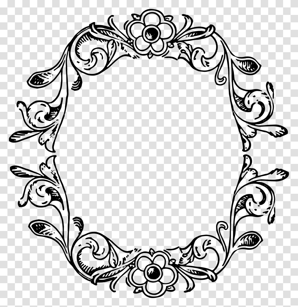 Round Victorian Frame Clip Art, Floral Design, Pattern, Oval Transparent Png