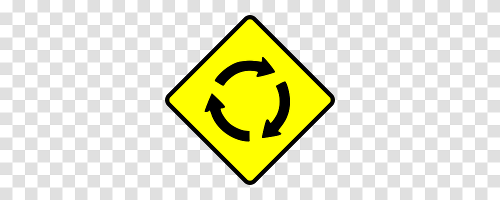 Roundabout Transport, Sign, Road Sign Transparent Png