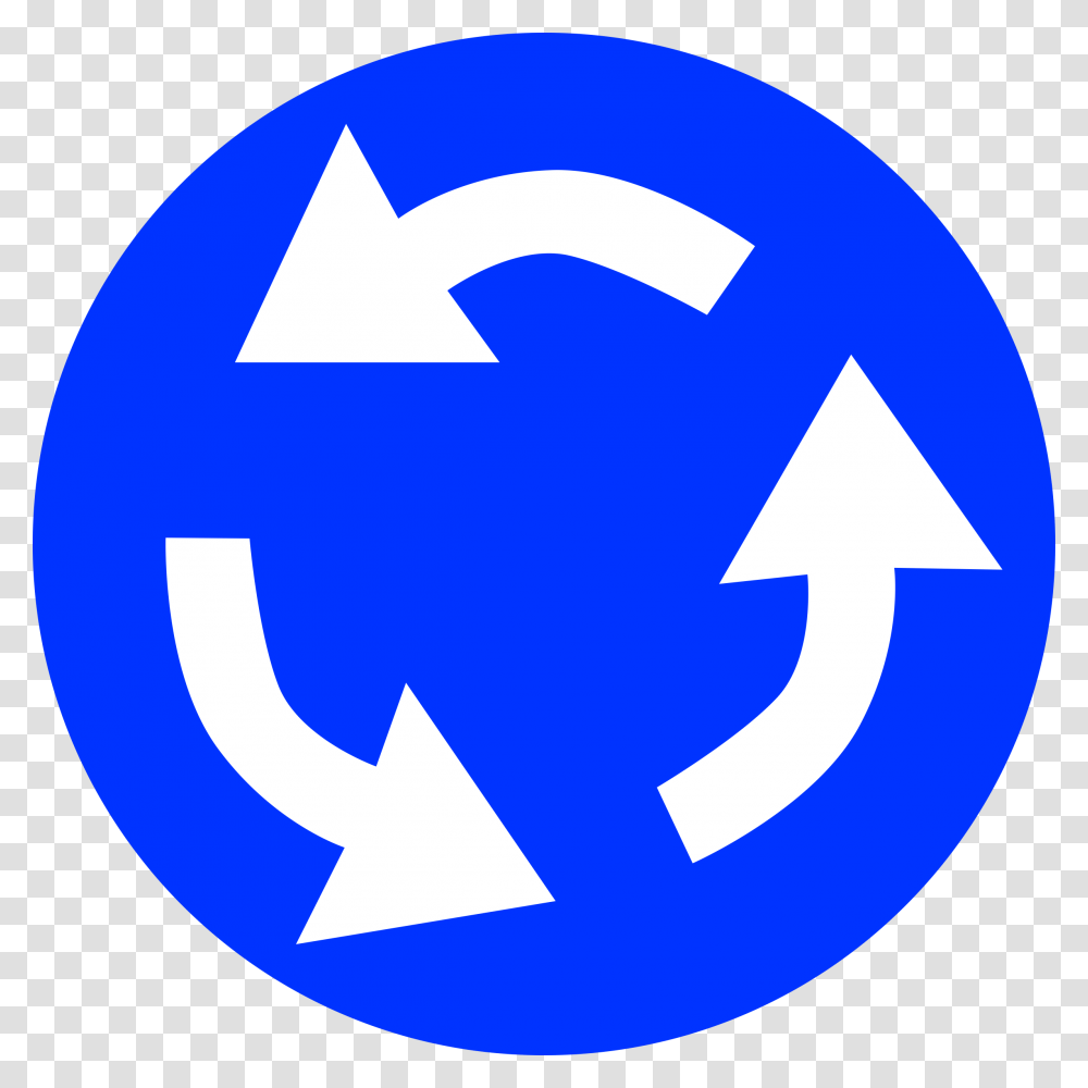 Roundabout Clip Art, Recycling Symbol Transparent Png