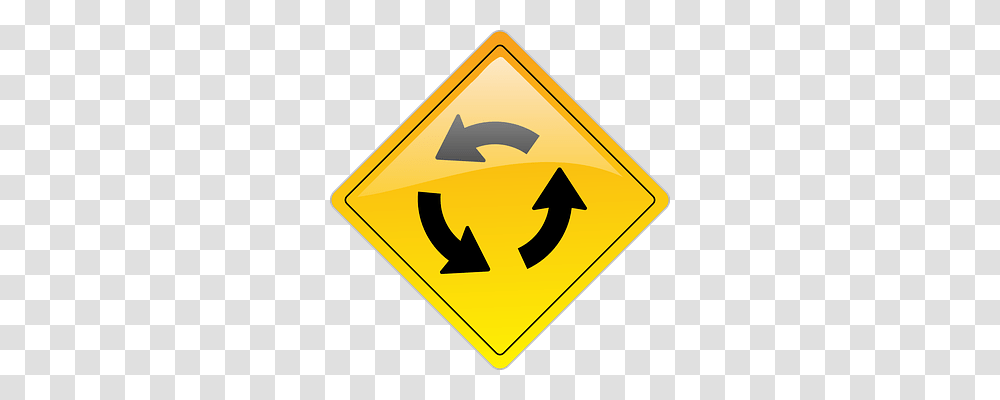 Roundabout Traffic Transport, Road Sign Transparent Png