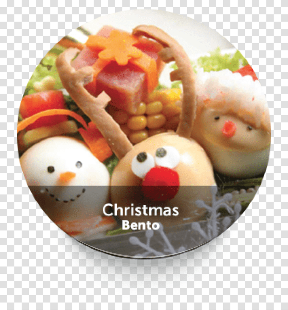 Roundbuttonfunbento 04 Dish, Sweets, Food, Meal, Bakery Transparent Png