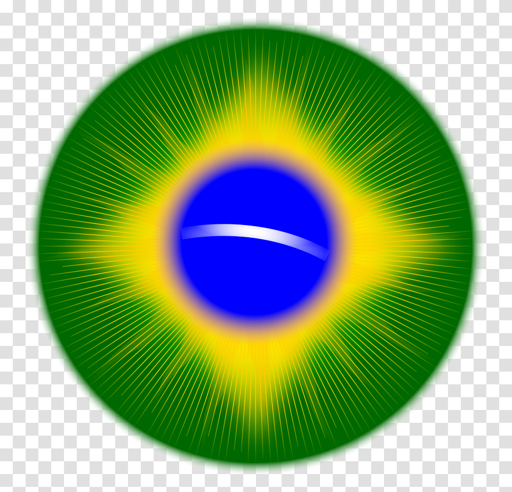 Rounded Brazil Flag Clip Arts For Web, Sphere, Green, Astronomy, Photography Transparent Png