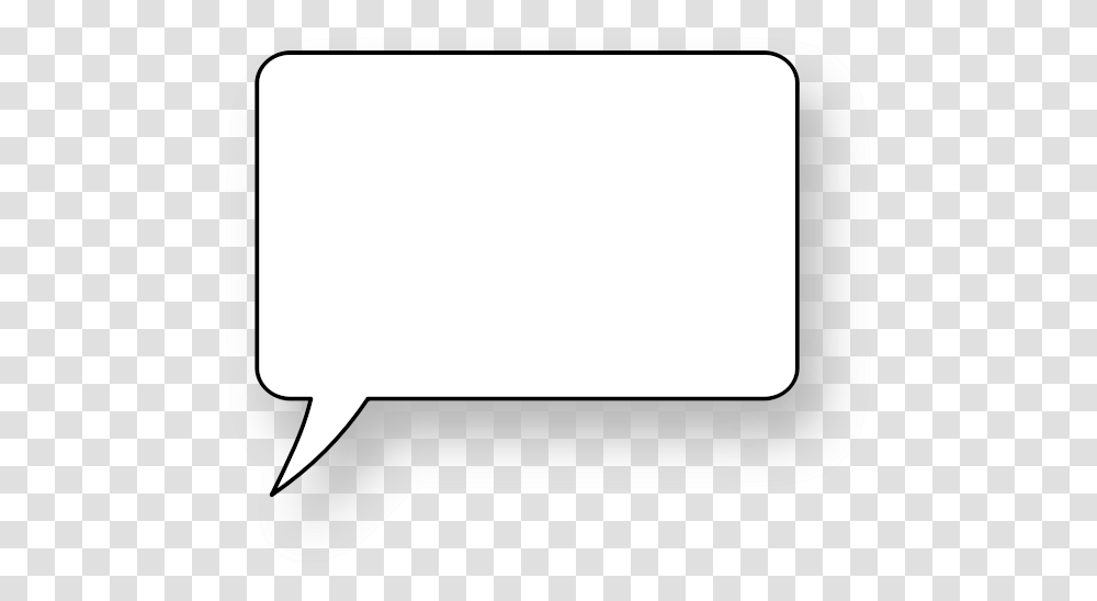 Rounded Corners Speech Bubble With Shadow Vector Image Background Square Speech Bubble, Screen, Electronics, Monitor, Display Transparent Png
