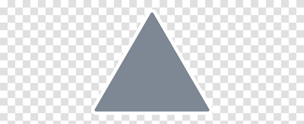 Rounded Outlined Solid Triangle Shape Transparent Png