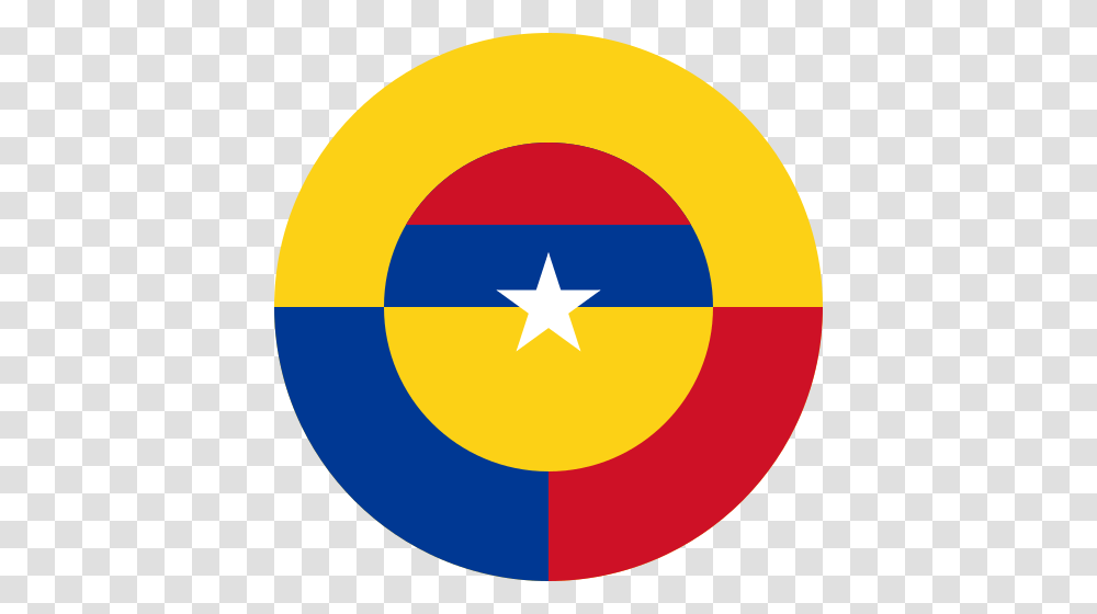 Roundel Of Colombia, Star Symbol, Logo, Trademark Transparent Png