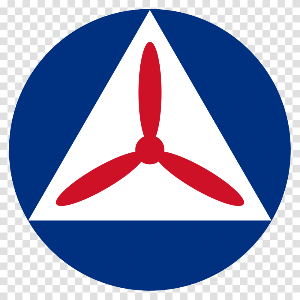 Roundel Of The Civil Air Patrol, Machine, Propeller, Logo Transparent Png