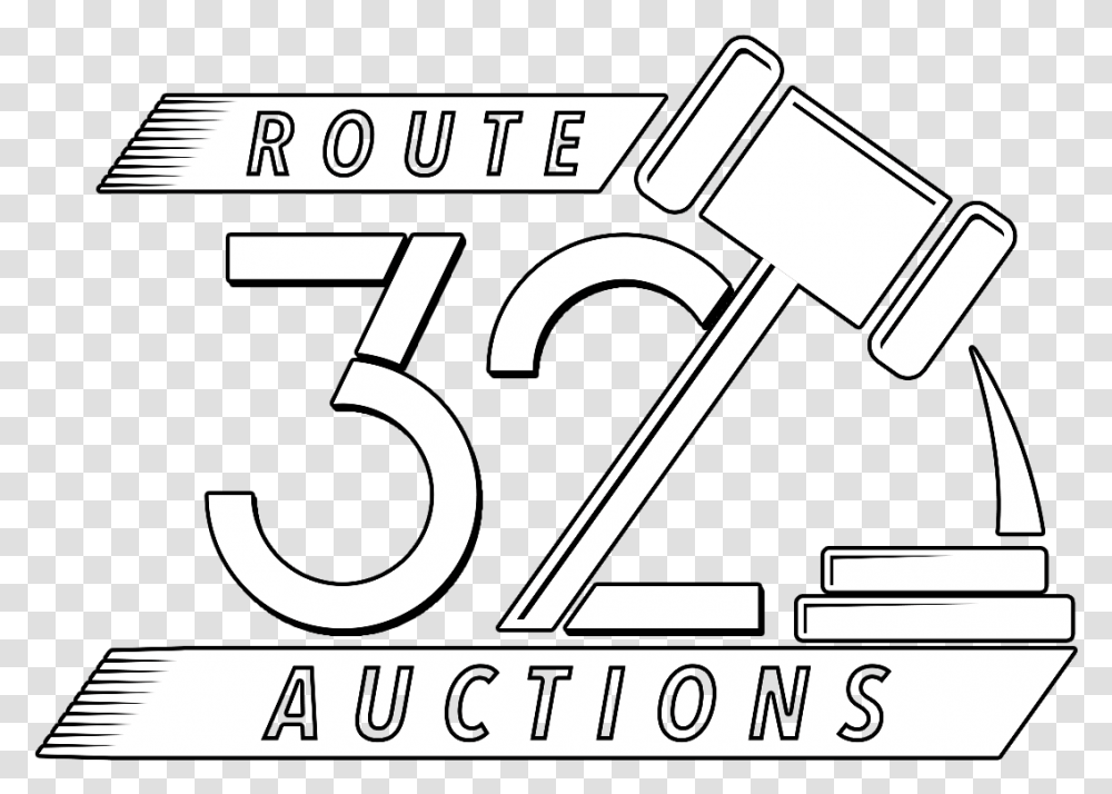 Route 32 Auctions Drawing, Number, Alphabet Transparent Png