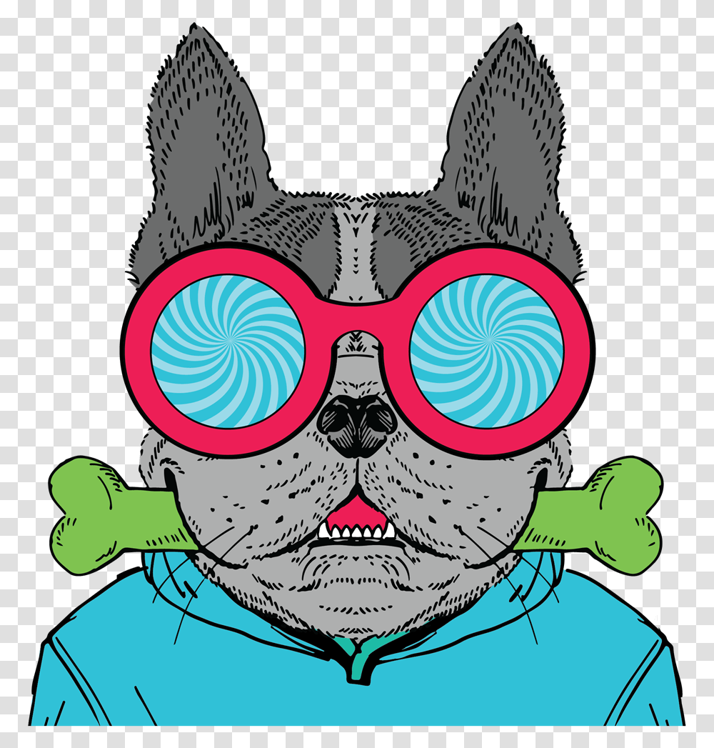 Route 32 Dental Animated Character Dog With A Green Cartoon, Goggles, Accessories, Accessory, Sunglasses Transparent Png