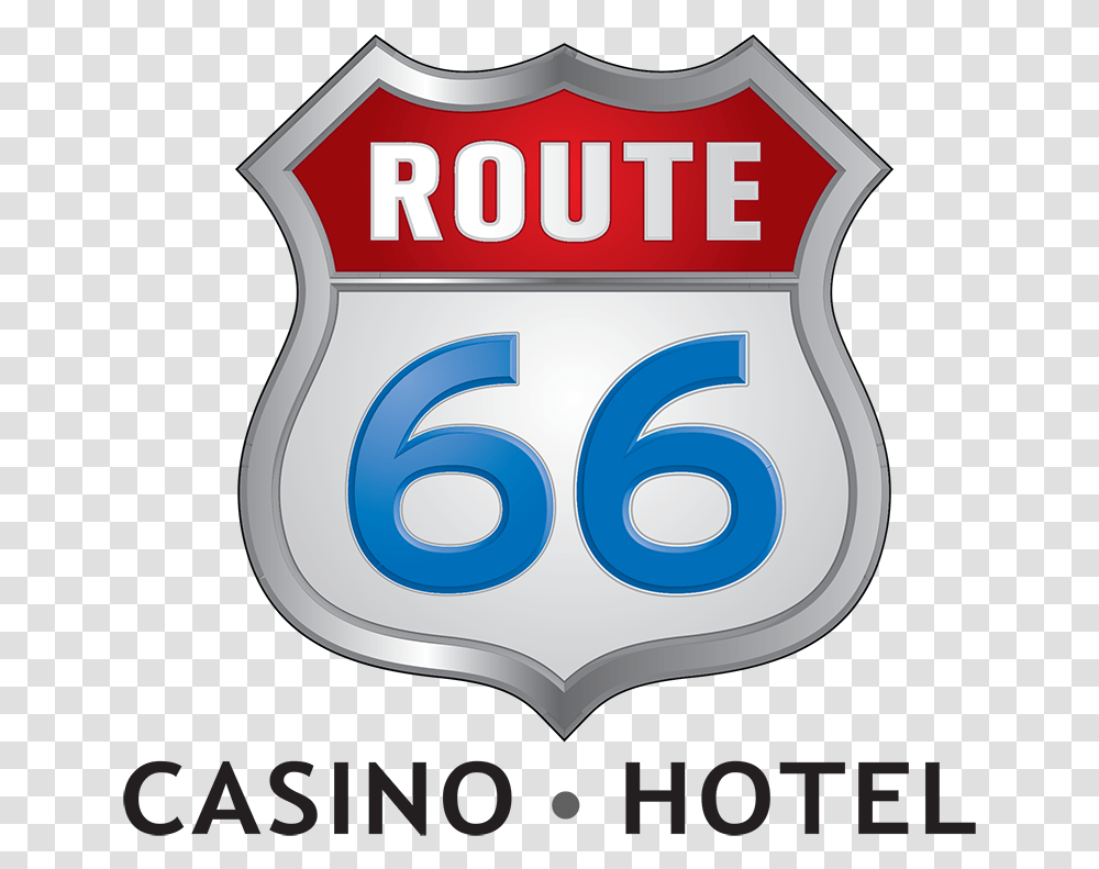 Route 66 Casino Logo Emblem, Number, Label Transparent Png