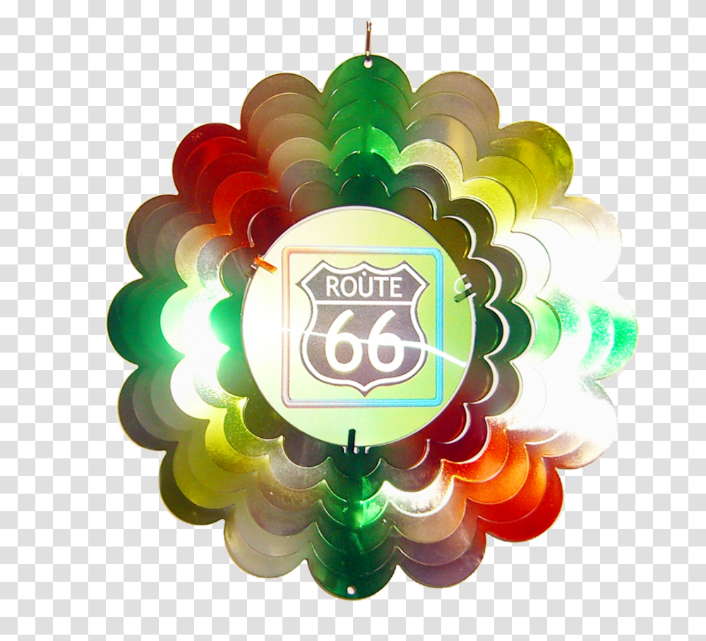 Route 66 Holographic Spinner 12 Inch Transparent Png