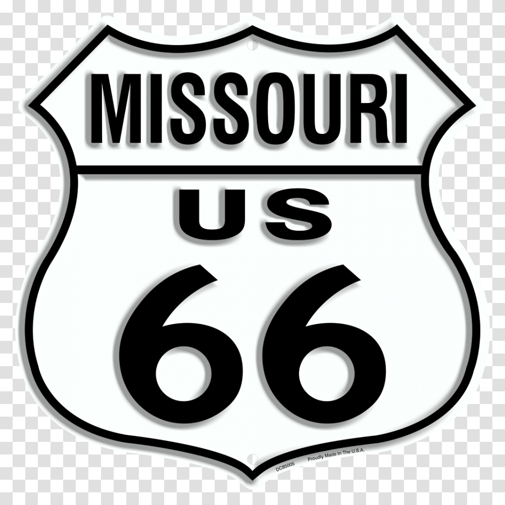 Route 66 Missouri Route 66 Arizona Logo, Trademark, Armor, Badge Transparent Png