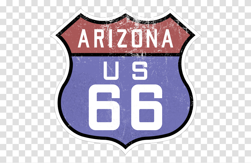 Route 66 Sign Highway For American Football, Logo, Symbol, Badge, Emblem Transparent Png