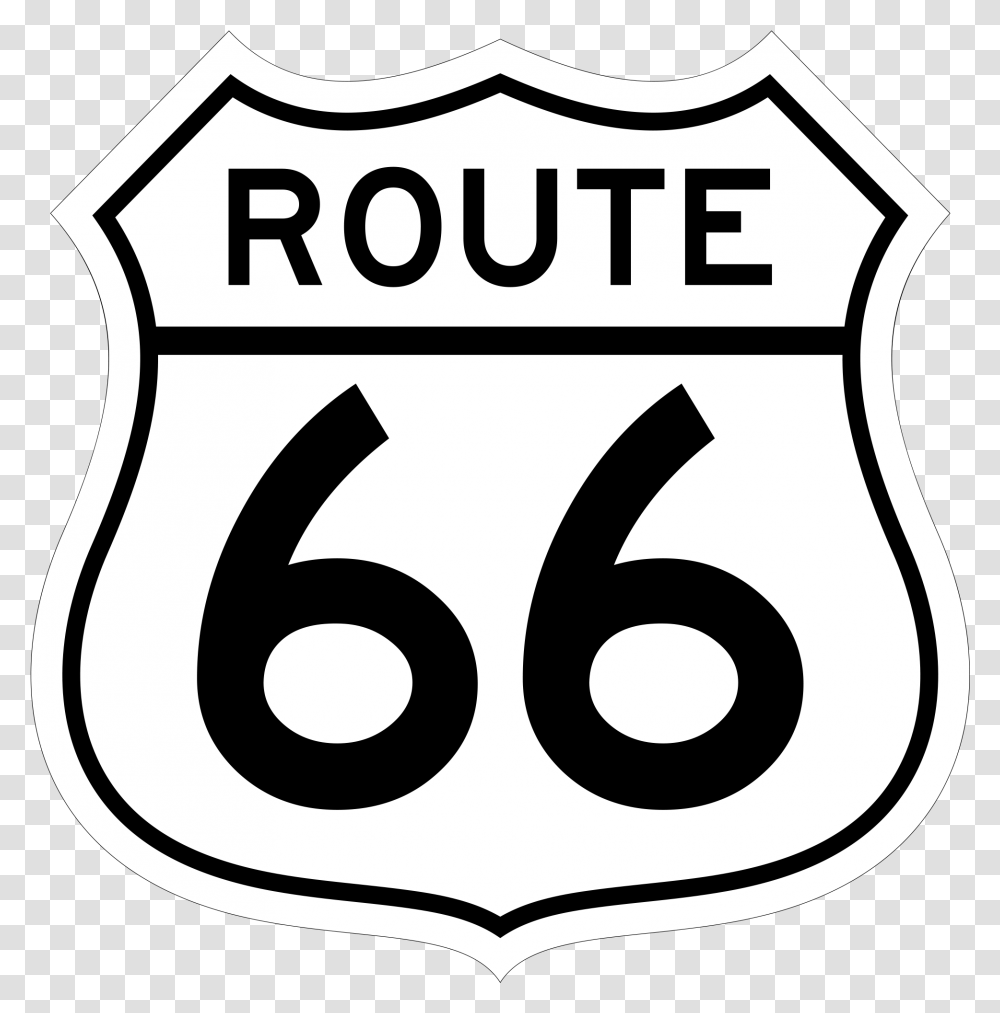 Route 66 Sign, Logo, Trademark, Armor Transparent Png