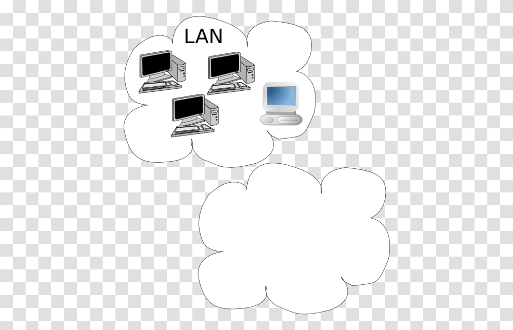 Router With Arrows Icons Black And White, Stencil, Network Transparent Png