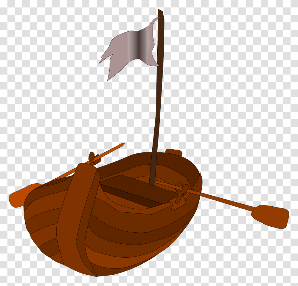 Row Boat Clipart Bote, Oars, Lawn Mower, Tool, Vehicle Transparent Png