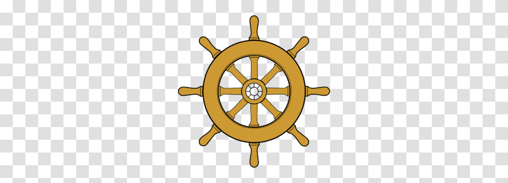 Row Boat Clipart Pirate, Steering Wheel, Sundial Transparent Png