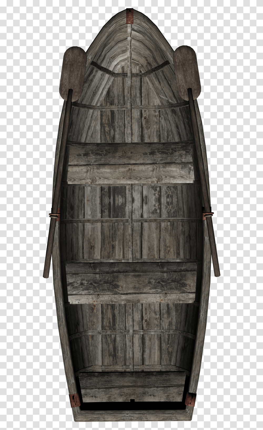Row Boat Top Down View Miniature Gaming Objects Row Boat Top View, Door, Wood, Barrel, Box Transparent Png