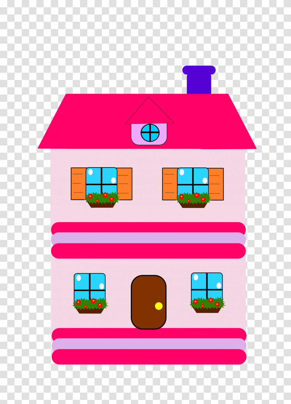 Row Houses Clip Art House Clipart Of Cartoon Winging, Building, Housing, First Aid, Urban Transparent Png