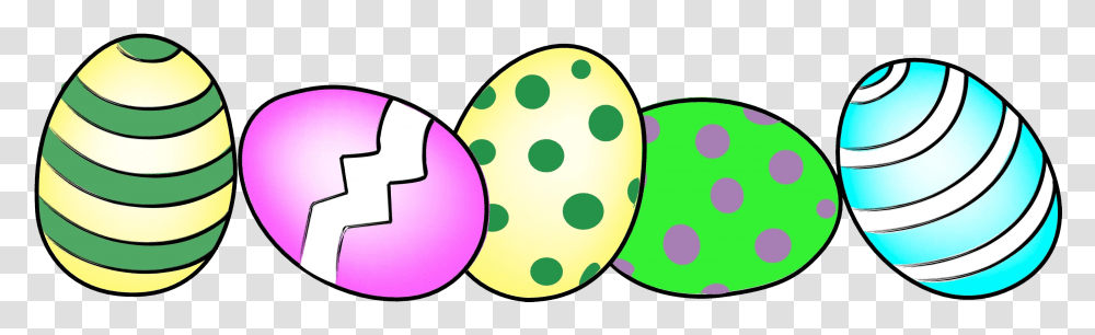 Row Of Easter Eggs Clip Art, Food Transparent Png