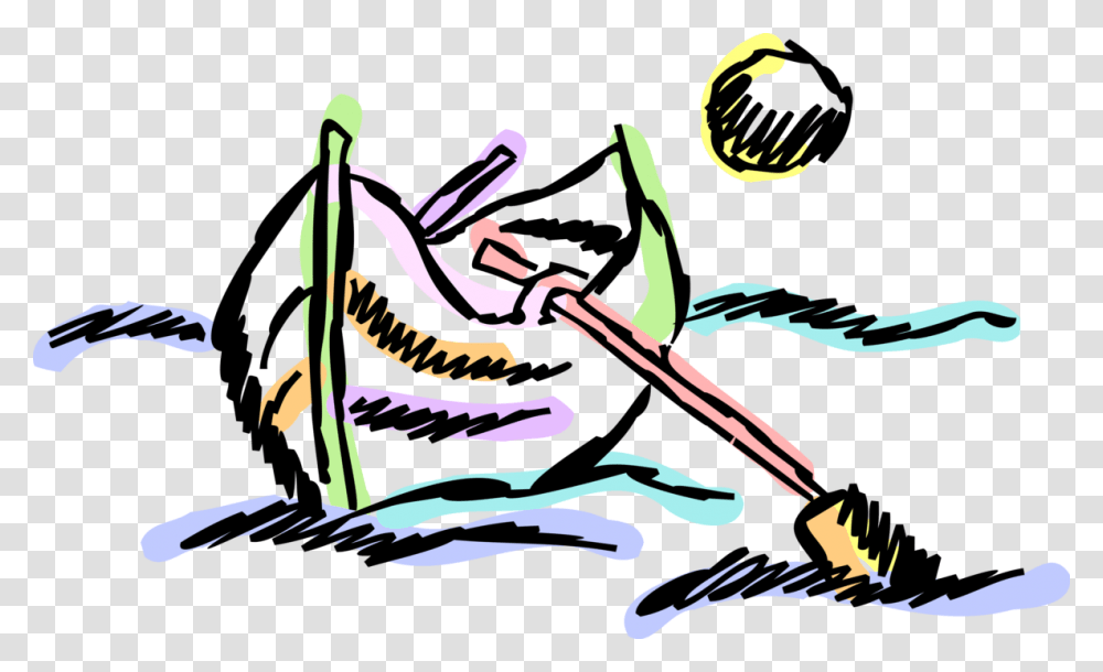 Rowboat Illustration, Oars, Leisure Activities, Paddle Transparent Png