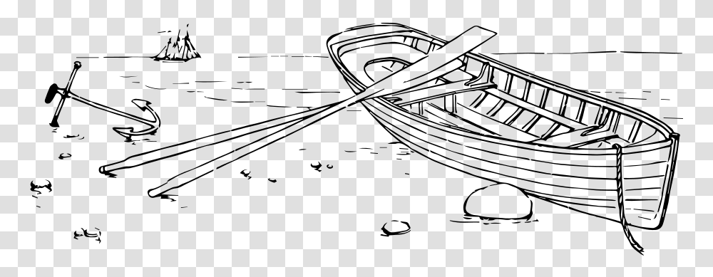 Rowboat Sketch, Gray, World Of Warcraft Transparent Png