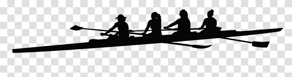 Rowing Download Team Rowing Boat Clipart, Silhouette, Vehicle, Transportation, Undershirt Transparent Png