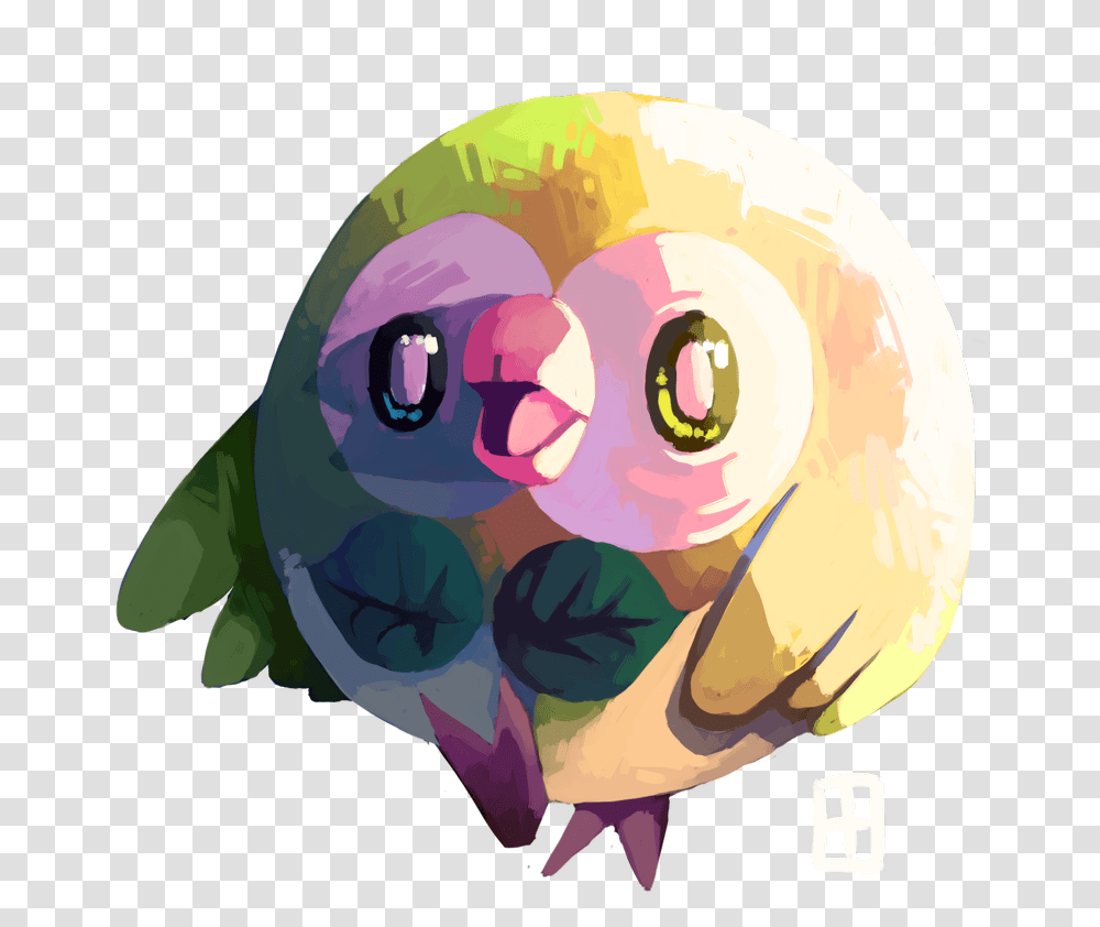 Rowlet By Elexice Soft, Plant, Food, Art, Graphics Transparent Png