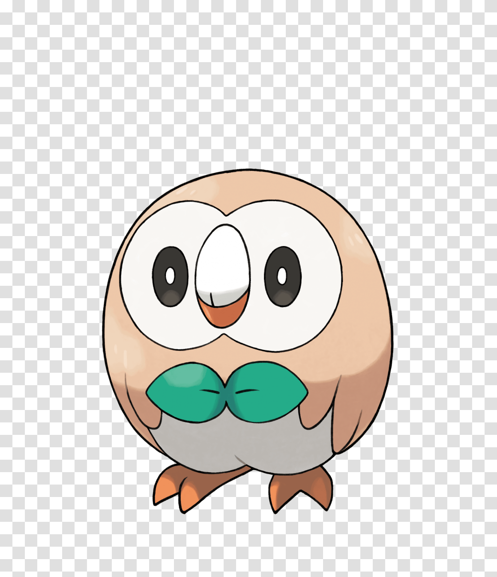 Rowlet Easiest Pokemon To Draw, Bird, Animal, Face, Photography Transparent Png