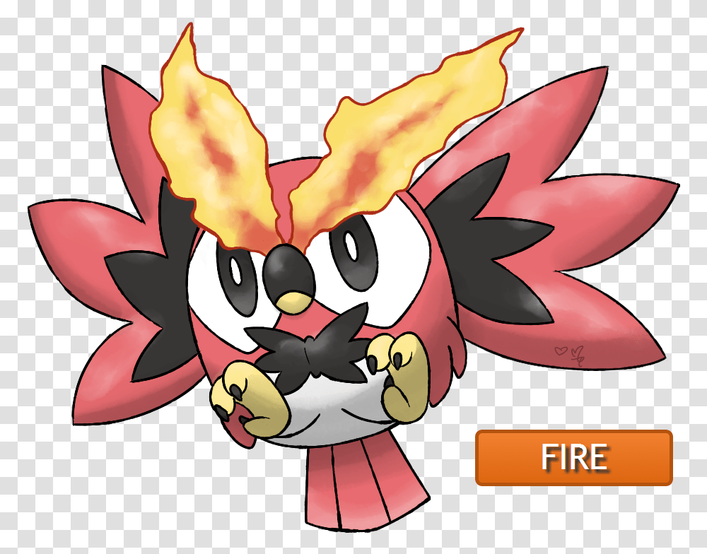 Rowlet Fire Type Rowlet, Angry Birds Transparent Png