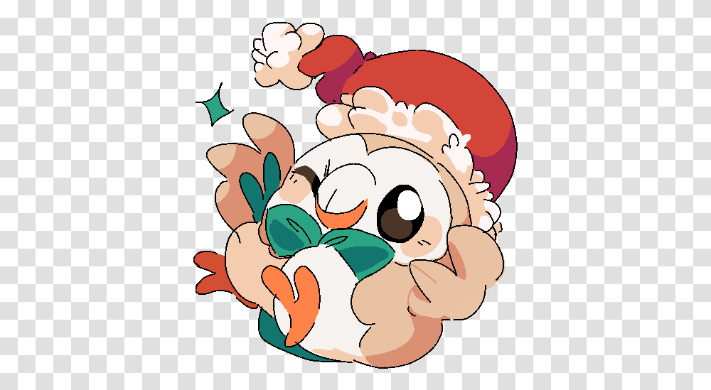 Rowlet Rowlet Christmas, Graphics, Art, Painting, Food Transparent Png