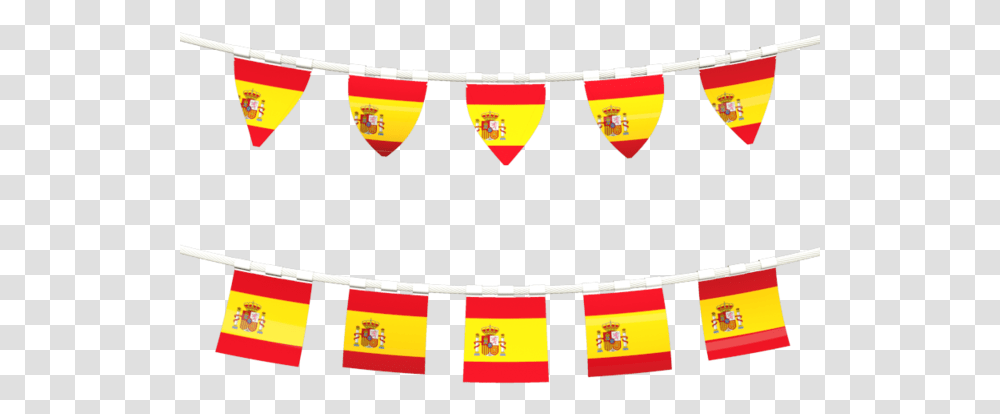 Rows Of Flags Spanish Flag Banner, Leisure Activities Transparent Png