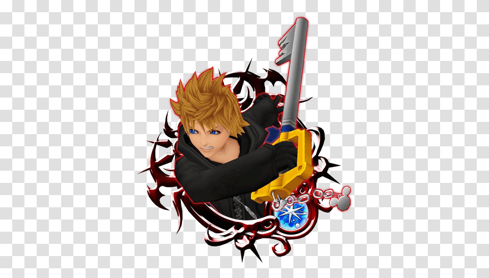 Roxas A Kingdom Hearts Xion Medal, Person, Manga, Comics, Book Transparent Png