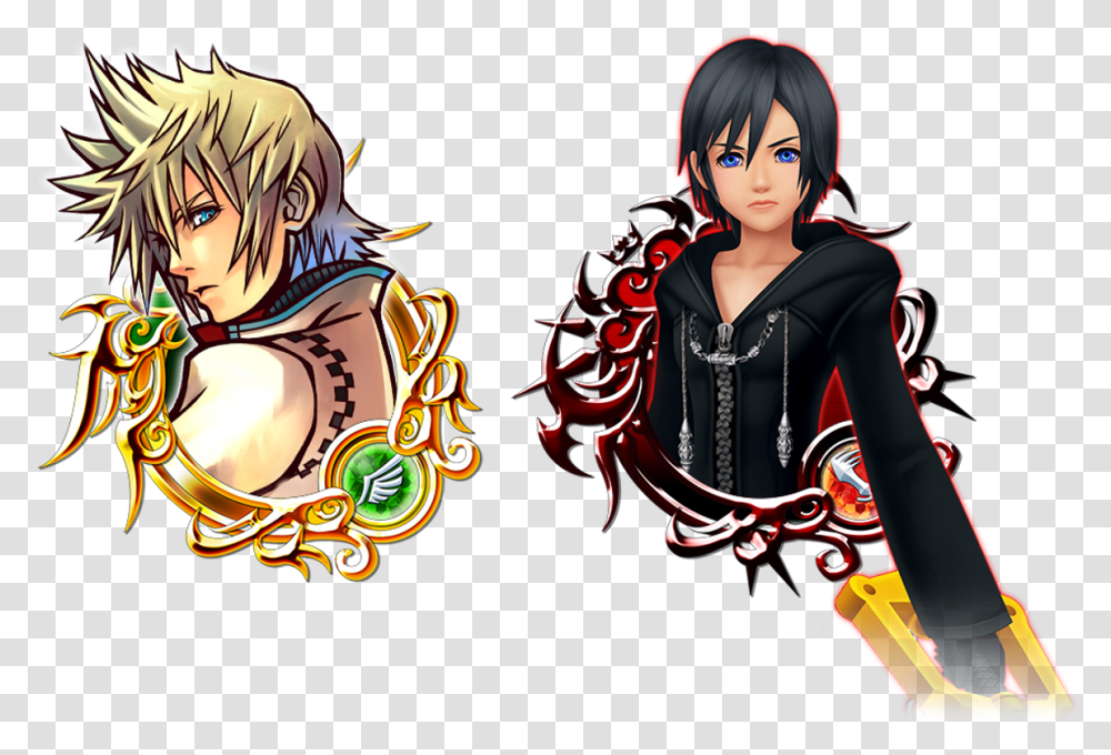 Roxas Stained Glass 6 Khux, Person, Human, Comics, Book Transparent Png