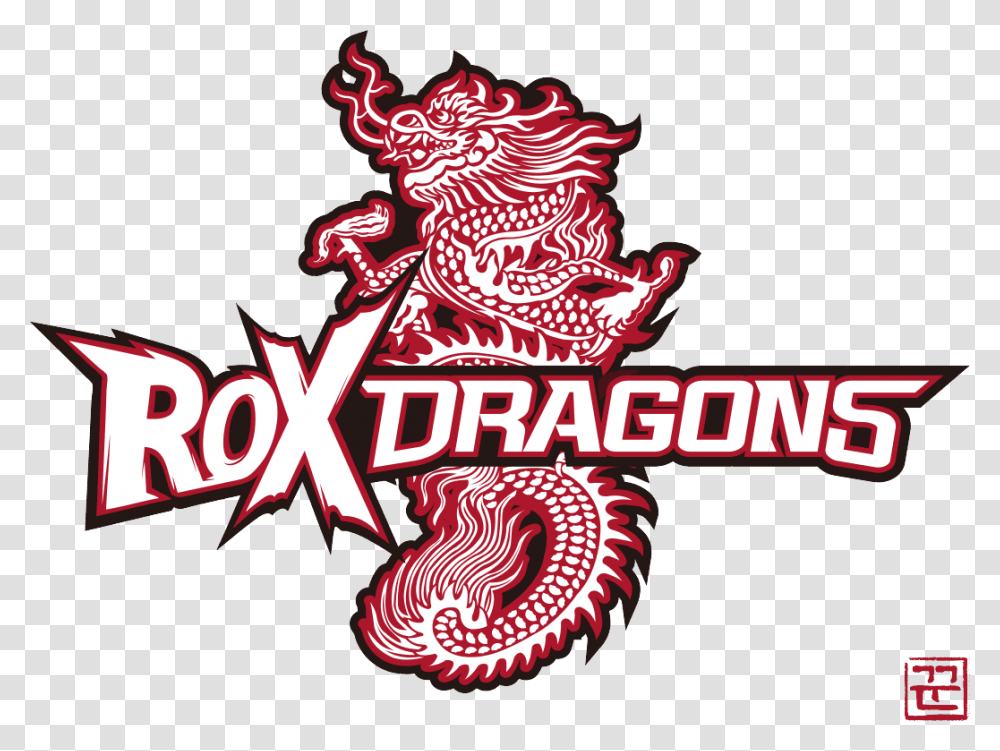 Roxgaming Eng Rox Dragons Logo, Symbol, Text, Emblem, Shoreline Transparent Png